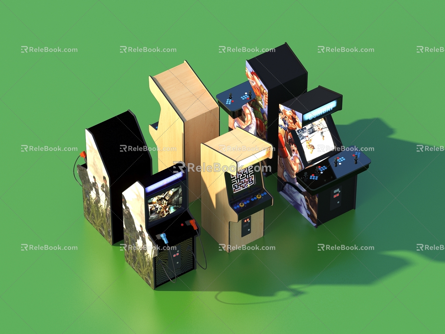 Game machine arcade 3d model