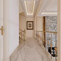 Elegant Living And Dining Room Interior With Chandelier Marble Feature Wall Fireplace And Large Windows