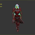 Armored Fantasy Warrior With Black Hair Wearing Detailed Metallic Armor And Holding Sword