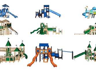 Modern Amusement Equipment Children's Slide Children's Amusement Equipment Children's Animal Slide Equipment Children's Activity Site Equipment 3d model