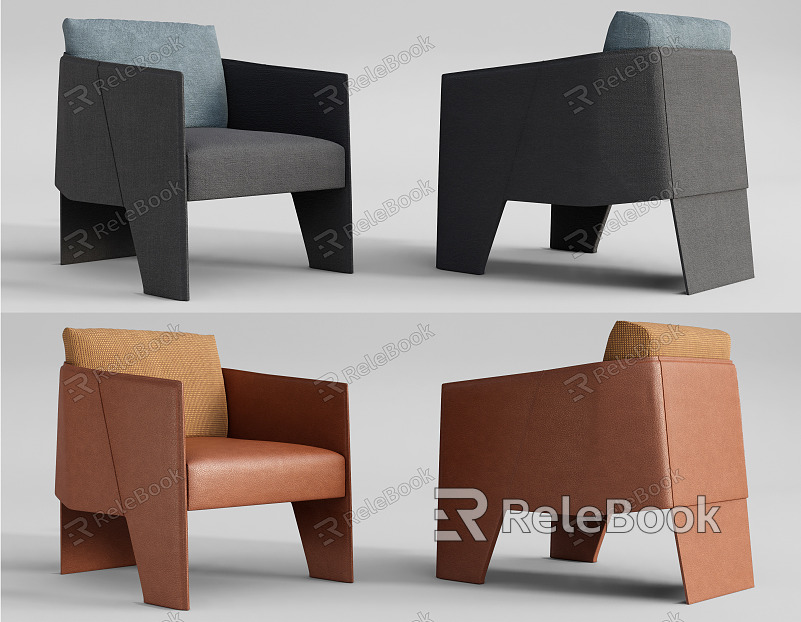 Modern Single Sofa Leisure Chair model