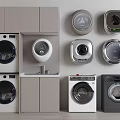 Modern Washing Machines In Various Styles Built In Wall Mounted And Different Colors