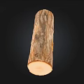Natural Stone and Wood Crafted Log with Rustic Texture and Brown Surface 3d model