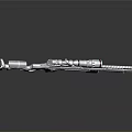Tactical Sniper Rifle Featuring Scope Metallic Barrel And Precision Design 3d model