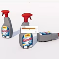 Blendex Grey Cleaning Spray Bottles with Red Nozzles for Daily Use