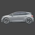 Sleek Modern Hatchback Car With Gray Body Black Roof And Sporty Alloy Wheels