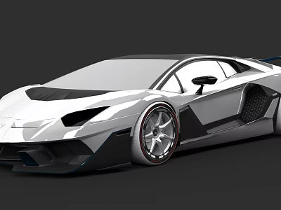 Luxury Sports Car With Modern Sleek Design Aerodynamic Body And Stylish Alloy Wheels 3d model
