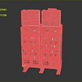 Industrial Control Cabinets With Modular Panels And Indicator Lights Side by Side