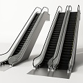 modern elevator escalator elevator 3d model