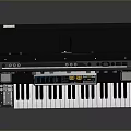 portable synthesizer mixer reverberator tuner mixer mixing equipment 3d model