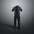 Modern Stylish Casual Clothing Set Including Jacket Pants And Shoes For Daily Life