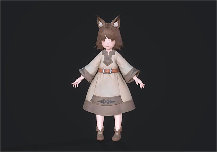 Little Girl Child Lori 3d model