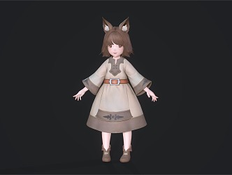 Little Girl Child Lori 3d model