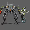 Modern Robots Future Robots 3d model