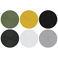 Stylish Modern Clocks In Various Colors With Circular Textured Designs For Home Decor