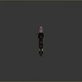 Tactical Military Style Rifle With Yellow Green Finish Scope Magazine And Barrel