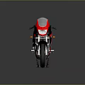 Yamaha Red And Black Sport Motorcycle With White Accents Black Seat Yellow Rimmed Wheels Streamlined