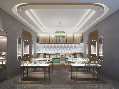 Modern Jewelry Store 3d model