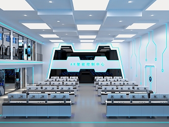 modern command center 3d model