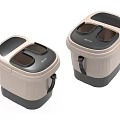 Two Modern Household Trash Bins With Lid And Pedal Design For Daily Use