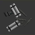 laser tower turret turntable sci-fi tower defense game tower defense sci-fi turret game turret game turret 3d model