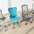 Modern Office Chairs On Wheels With Mesh Backs In Multiple Colors For Workspace