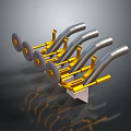 Automotive Exhaust Pipe Assembly With Metallic Components And Connected Structure