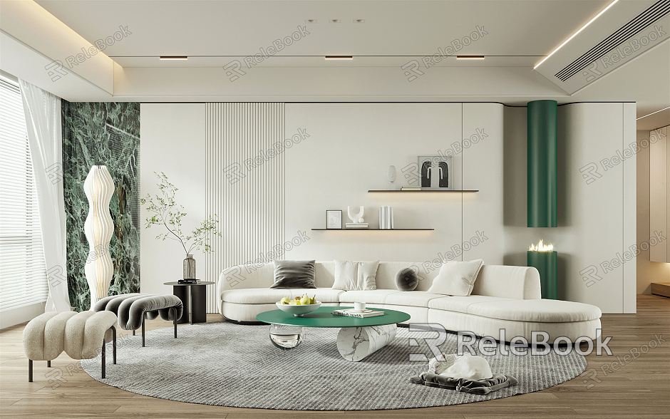 modern living room model