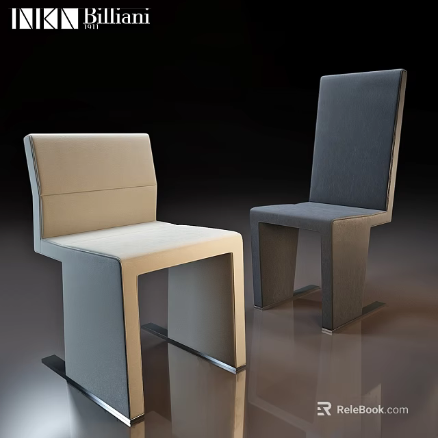 Single Chair Modern Minimalist Different Colors Upholstered Sleek Structure Design 3d model