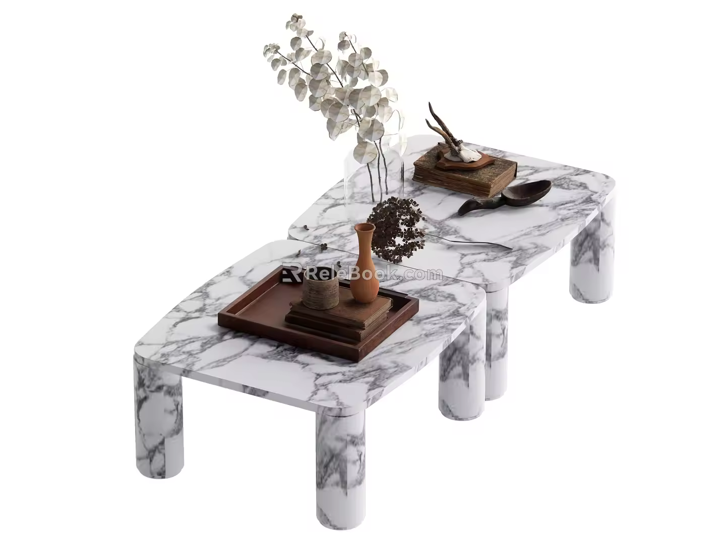 Coffee table combination 3d model