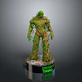Swamp Thing Character Statue With Green Vines Roots And Plant Like Creature Features