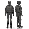 Police Special Service Police Special Police Armed Police 3d model