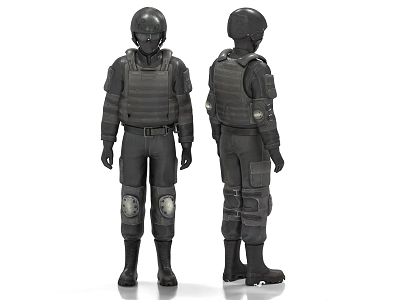 Police Special Service Police Special Police Armed Police 3d model