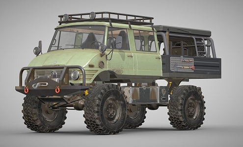 Off-road vehicle military vehicle jeep car truck transporter military truck jeep 3d model