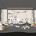 Colorful Kids Room Interior With Play Tent Toys Bookshelf And Animal Plush Decor