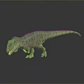 Realistic Tyrannosaurus Dinosaur 3D Rendering With Detailed Skin Texture And Smooth Surface