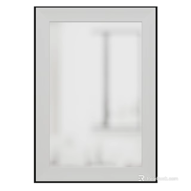 Modern Framed Wall Mirror With Sleek Design For Home Decor And Living Spaces 3d model 