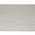 Modern Geometric Texture Square Carpet Geometric Texture Carpet 3d model