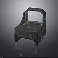 Black Metal Industrial Component With Square Structure Top Opening Bolts And Feet