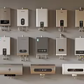 Various Styles Of Wall Mounted Water Heaters With Modern Designs And Colors