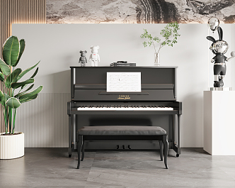 Modern Piano 3d model