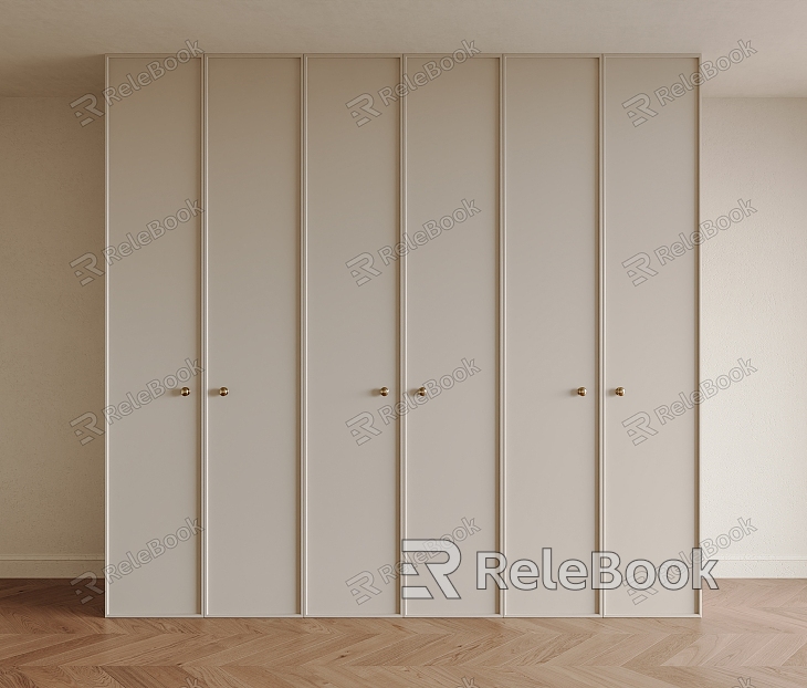 Modern Cream Style Wardrobe Wardrobe Finished Wardrobe Modern Door Cream Style Wardrobe Custom Wardrobe Antique Style Cabinet Door model