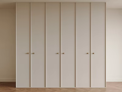 Modern Cream Style Wardrobe Finished Wardrobe Modern Door Cream Style Wardrobe Custom Wardrobe Antique Style Cabinet Door 3d model