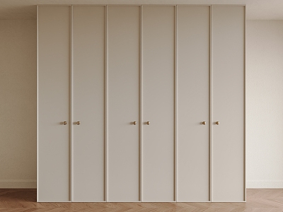 Modern Cream Style Wardrobe Finished Wardrobe Modern Door Cream Style Wardrobe Custom Wardrobe Antique Style Cabinet Door 3d model