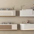 Modern Reception Desk Designs With Computer Monitors Green Plants And Poliform Style