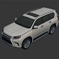 White Modern SUV With Sleek Exterior Design And Shiny Alloy Wheels