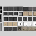 Various Modern Switch Panels With Different Designs And Color Options For Home Use