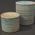 Can Small Can Bucket Rusty Bucket Rusty Tin Can Broken Bucket Broken Oil Bucket Iron Bucket Aluminum Can Low Mold Can Simple Mold Low Face Count Can Game Can 3d model