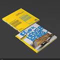 Modern Lifestyle And House Design Magazines With Yellow Cover And Architecture