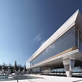 Modern Sales Office Building Sales Department Demonstration Area 3d model